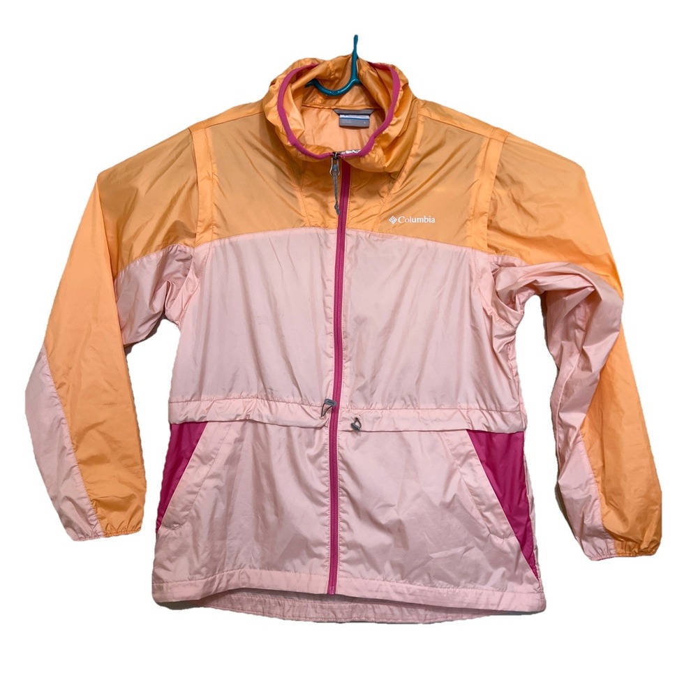 Columbia Women's Large Alpine Chill Convertible Jacket, Light‎ Pink, Orange